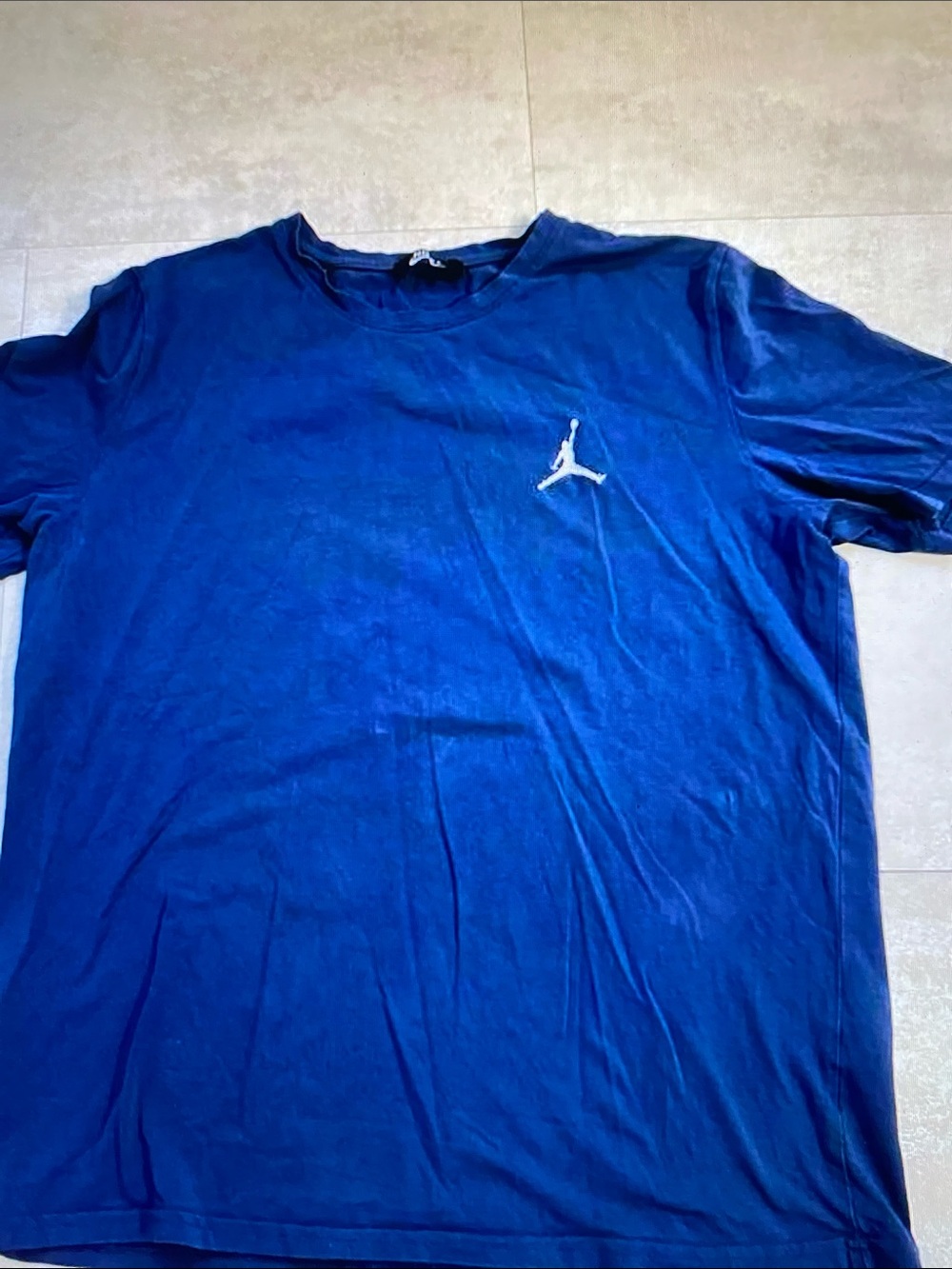 Jordan Men's Short-Sleeve Crew Tee in Royal Blue with White Jumpman
